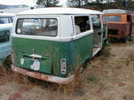 VW Junkyard in California has restorable VW T2 Bay Window Bus in the Yard