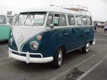 Sea Blue VW 13-window deluxe bus is for sale