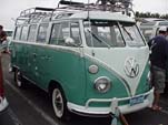 1964 VW 21-window bus deluxe samba with dual roof racks