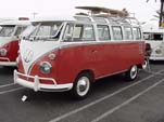 Restored vintage VW 23 Window samba deluxe bus