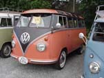 Vintage VW 23 window samba deluxe bus has pressed bumpers