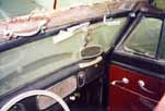 Photo shows the original dashboard in a 1954 Volkswagen Cabriolet