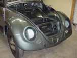 Photo of restored front trunk area on 1954 Volkswagen convertible