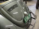 Beatifully restored w engine lid on the restored 1954 Volkswagen convertible bug