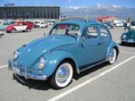 Hard Top Volkswagen bug with wide white wall tires