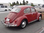 Classic Volkswagen Bug hardtop, painted Ruby Red L-456