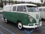 Perfectly Restored Volkswagen Double Cab Pickup With a 2-tone Green Paint Job