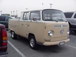 VW Bay Window Double Cab Pickup Truck is a Rare Sight