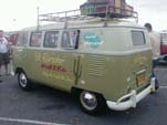 Vintage Volkswagen microbus With vintage graphics