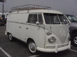 1963 Volkswagen panel van with large roof rack