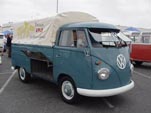 VW Single Cab Pickup with classic swing-out Safari Windows up front