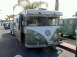 Original Volkswagen bus turned into a home made camper motor home