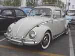 1966 VW bug with a luggage rack