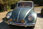 Front view of the restored 1954 Volkswagen convertible bug