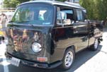 Cool VW Bay Window Double Cab Pickup With an Awesome Custom Black Paint Job