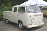Showroom Stock VW Bay Window Crew Cab Pickup Truck is Very Original with Stock L-87 Pearl White Paint Job