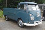 Very Straight VW Single Cab Pickup truck painted factory correct L-31 Dove Blue color