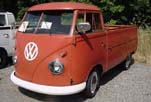 VW Single Cab Pickup Truck Painted Stock L-456 Ruby Red color