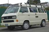 Volkswagen Vanagon original paint color sample of Pastel White #L90E, sales code P1